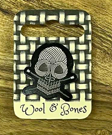 Wool & Bones Glow in the Dark Pin Badge